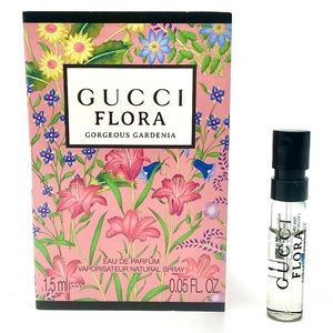 ❤️ 4 for $25 Gucci FLORA Gorgeous Gardenia Mini Travel Vial New on Card